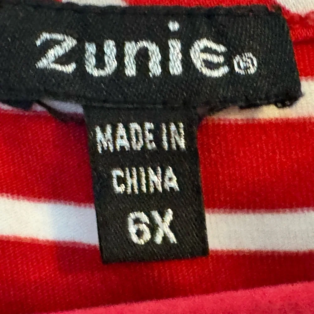 Zunie Christmas/Santa Claus Red and White Striped Dress